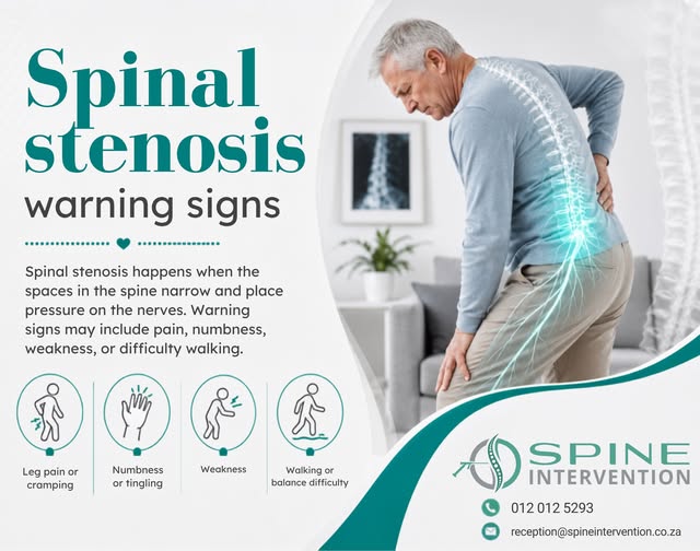 Spinal stenosis warning signs