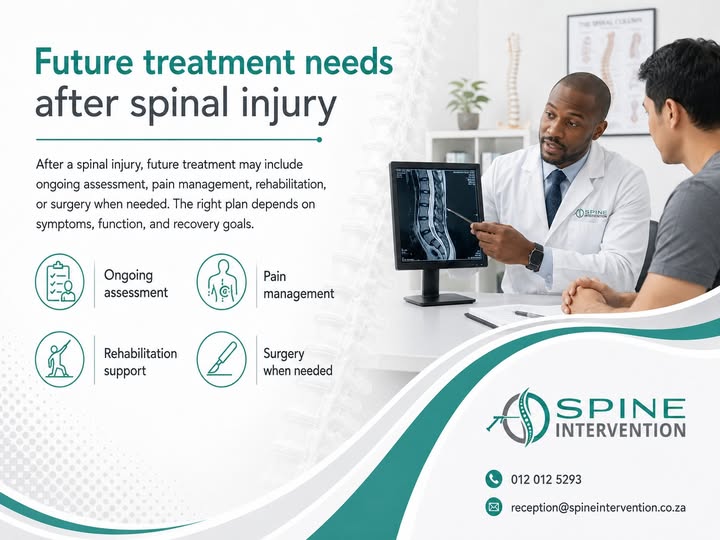 Future treatment needs after spinal injury